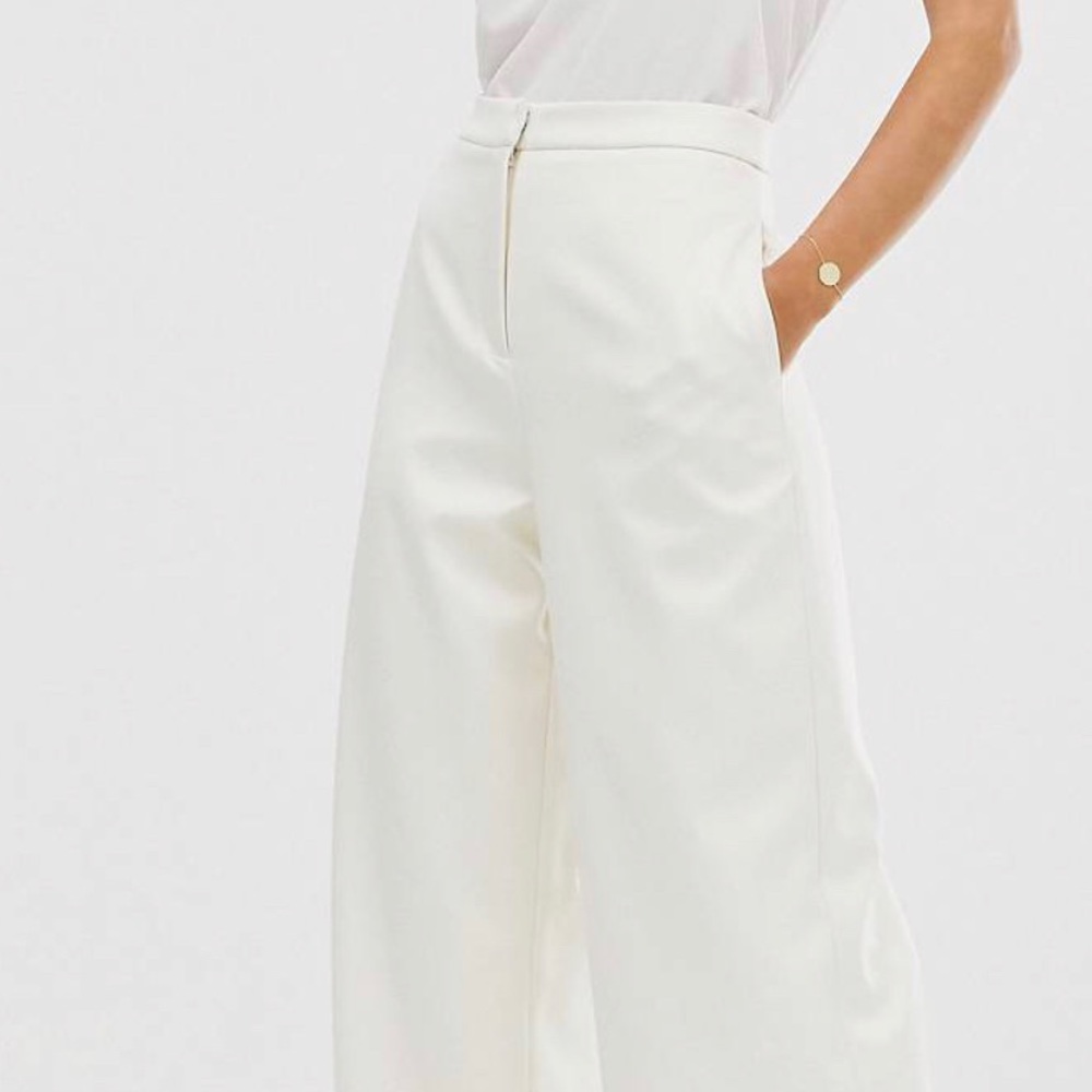 Asos wide leg wedding pants
